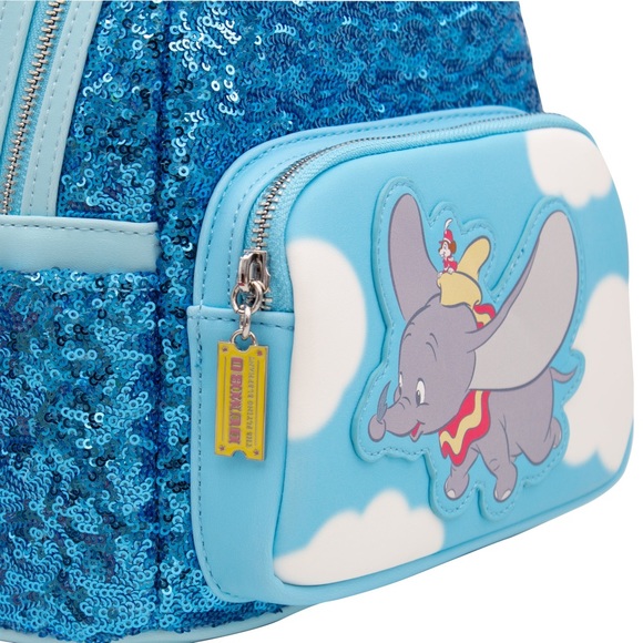 Loungefly Dumbo Sequin Exclusive Mini Backpack NWT